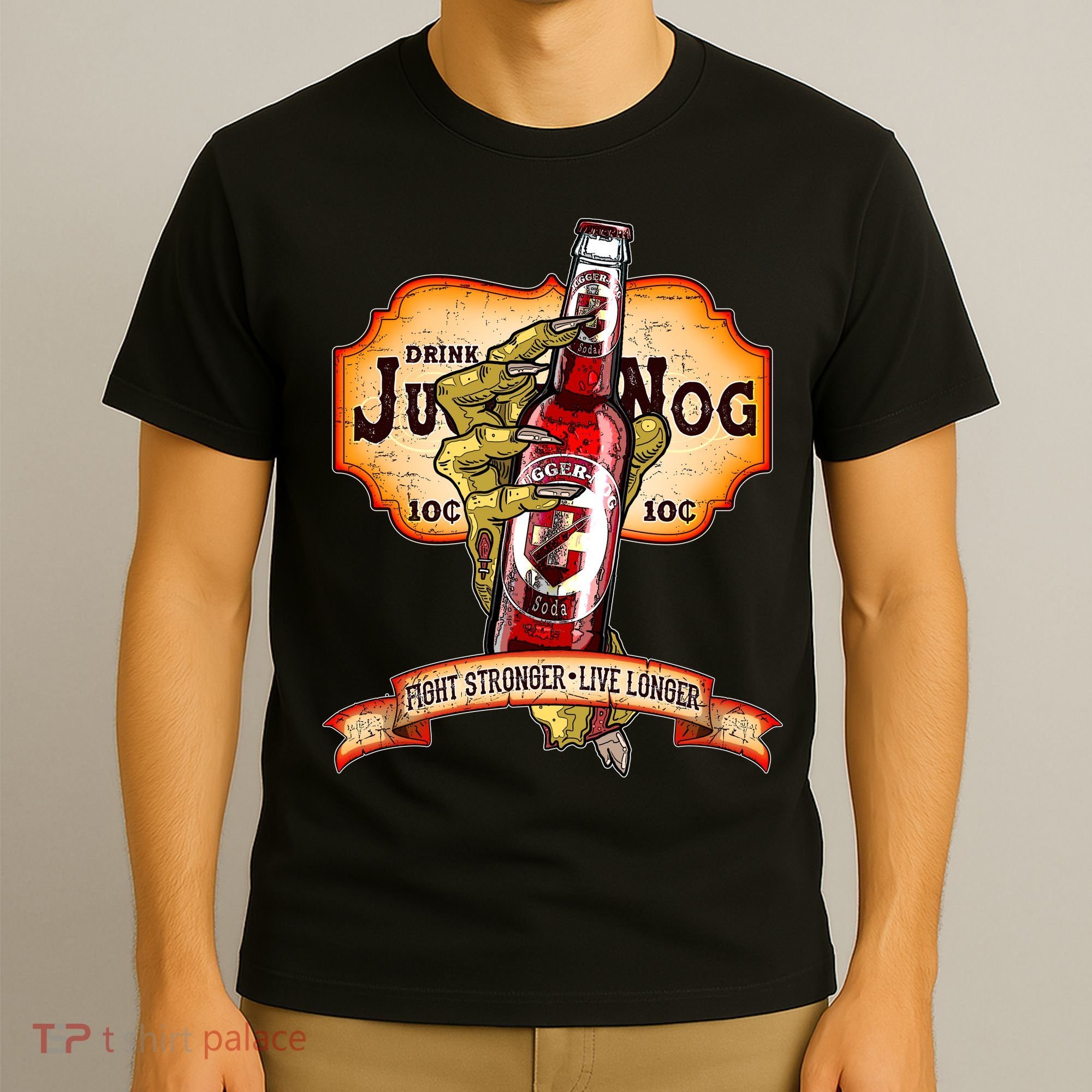 Drink JuggerNog Soda Zombies T-Shirt