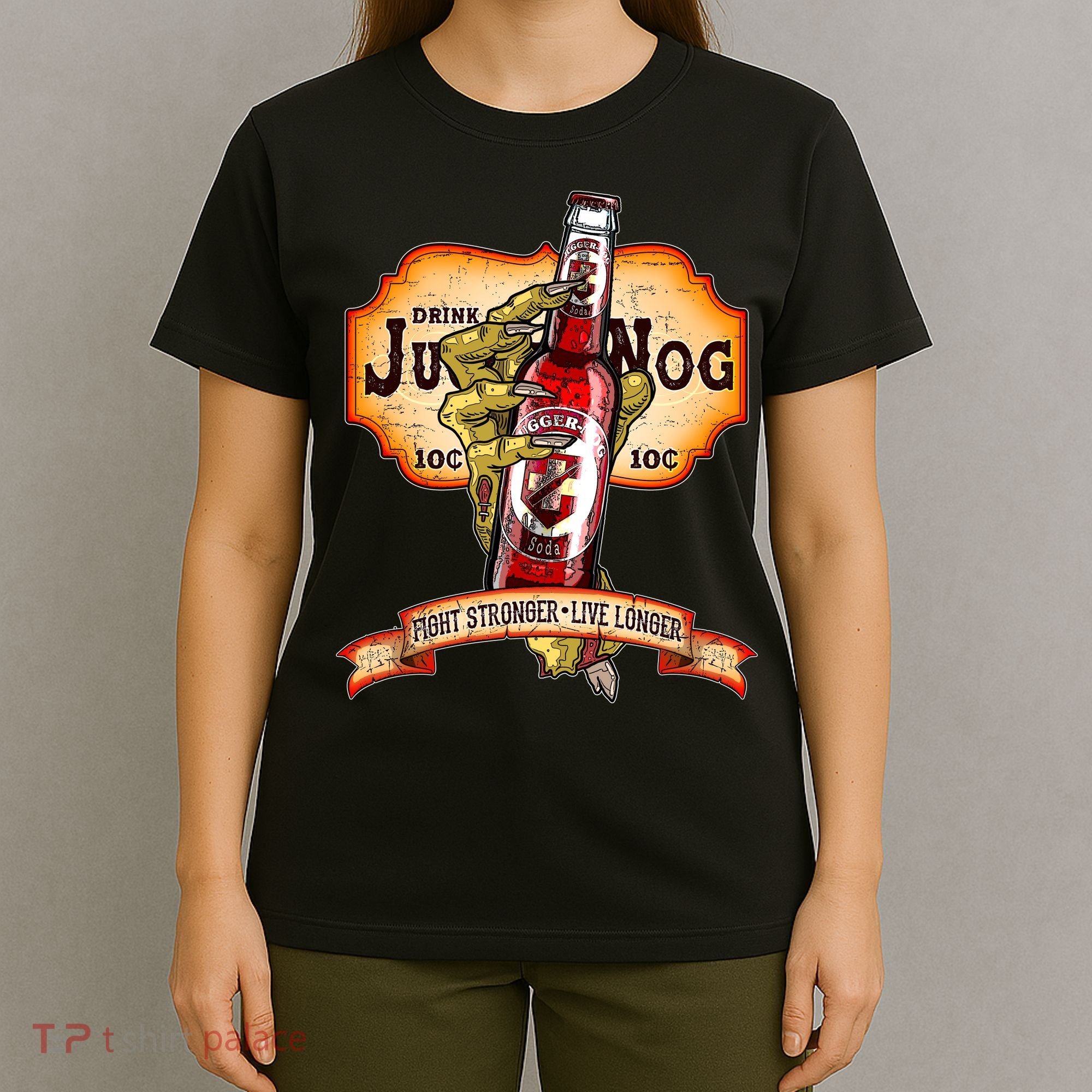 Drink JuggerNog Soda Zombies T-Shirt