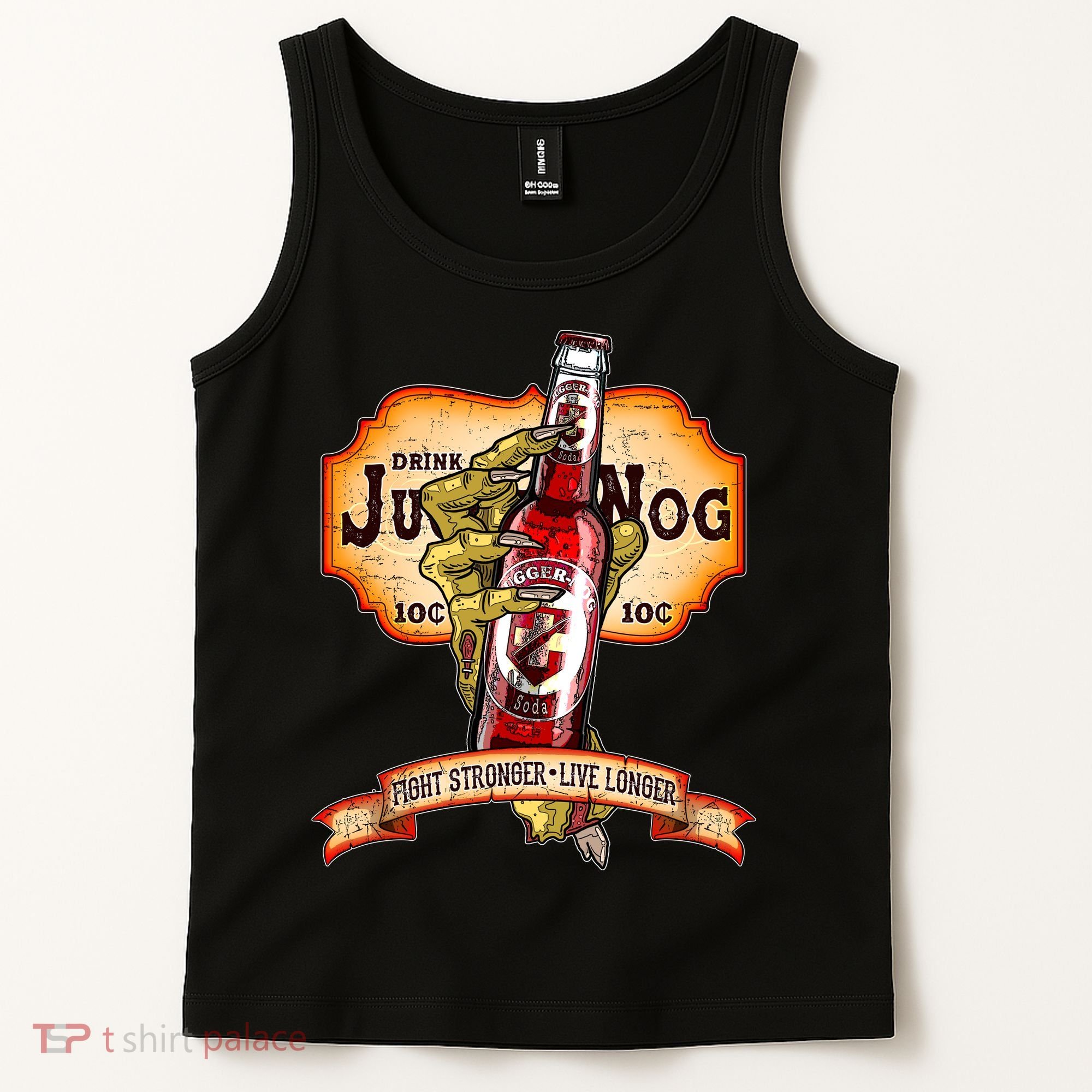 Drink JuggerNog Soda Zombies Tank Top