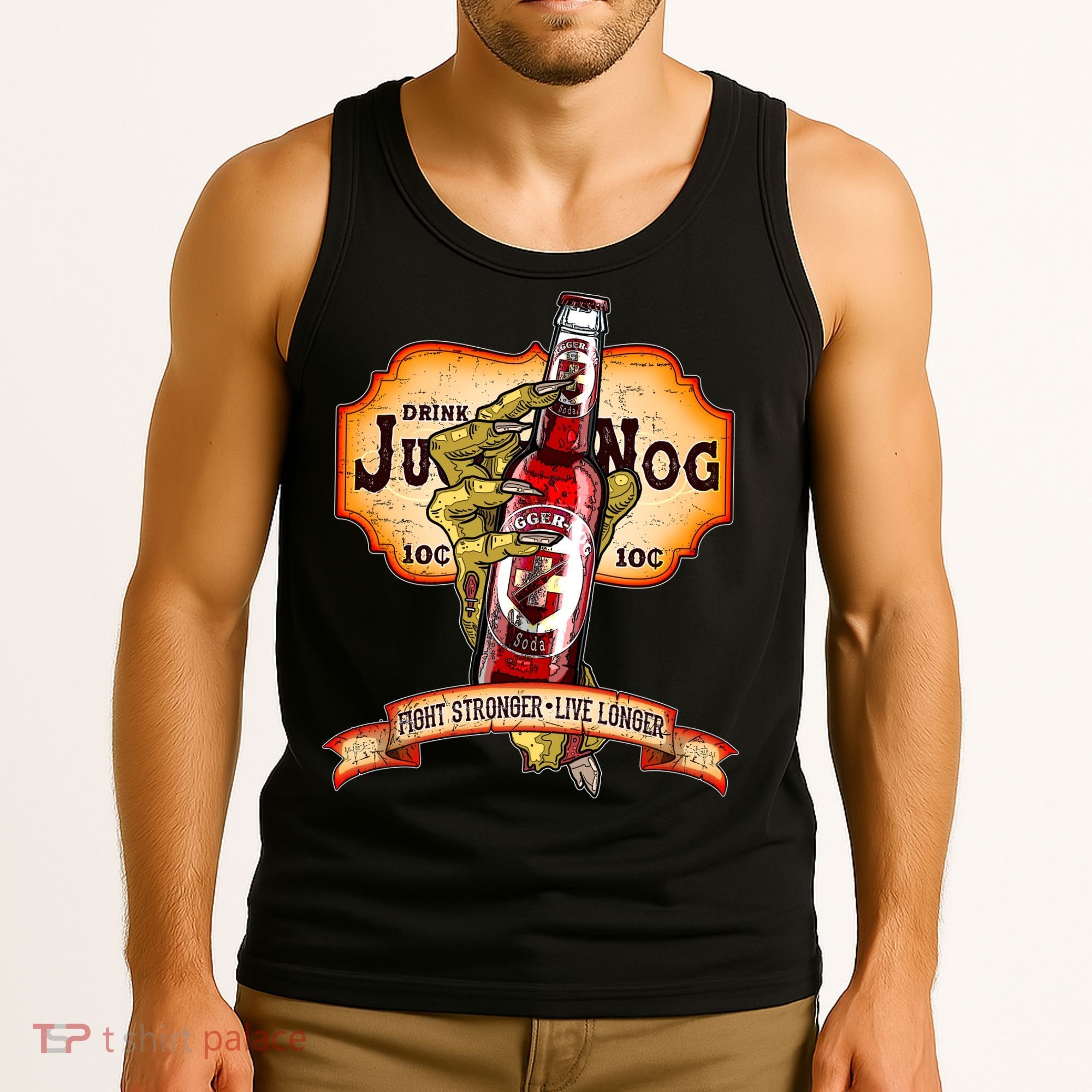 Drink JuggerNog Soda Zombies Tank Top