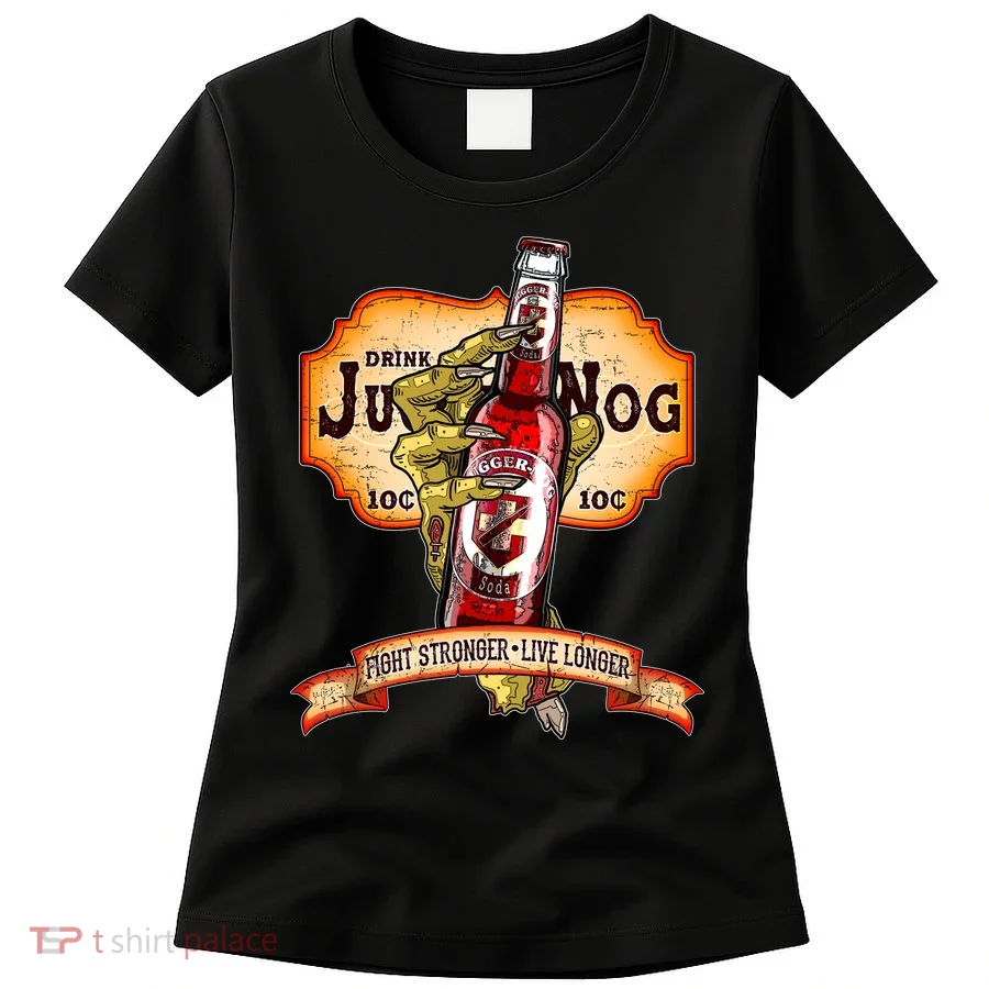 Drink JuggerNog Soda Zombies Women's T-Shirt