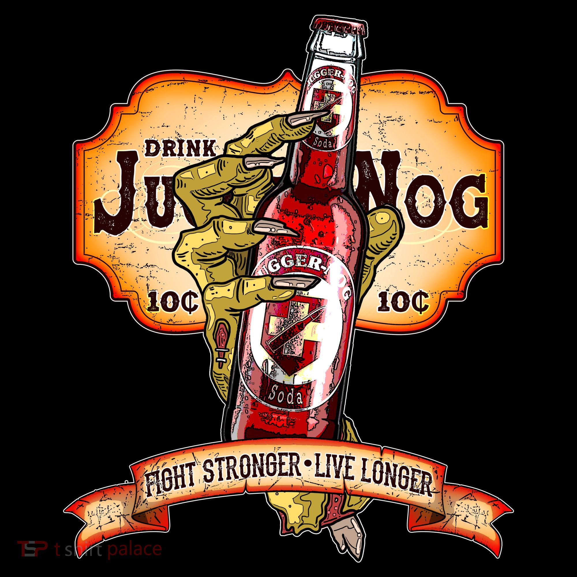 Drink JuggerNog Soda Zombies Women's T-Shirt