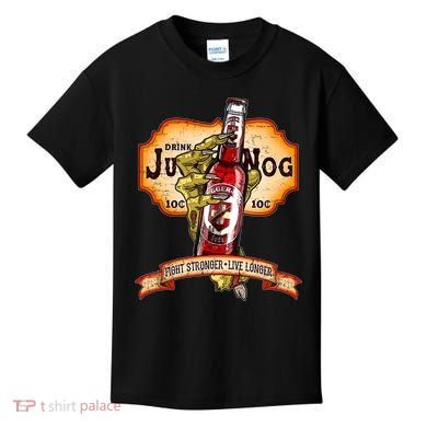 Drink JuggerNog Soda Zombies Kids T-Shirt