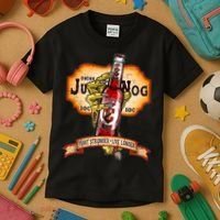 Drink JuggerNog Soda Zombies Kids T-Shirt thumb 3