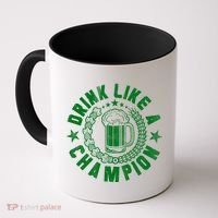 Drink Like a Champion Emblem Coffee Mug thumb 0