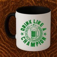 Drink Like a Champion Emblem Coffee Mug thumb 2