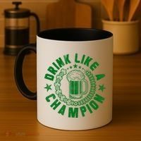Drink Like a Champion Emblem Coffee Mug thumb 4