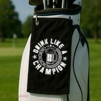 Drink Like a Champion Emblem Golf Towel thumb 2