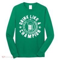 Drink Like a Champion Emblem Long Sleeve Shirt thumb 0