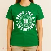 Drink Like a Champion Emblem T-Shirt thumb 4