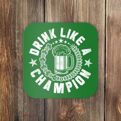 Drink Like a Champion Emblem Coaster