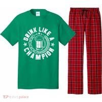 Drink Like a Champion Emblem Pajama Set thumb 0