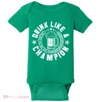 Drink Like a Champion Emblem Baby Bodysuit thumb 0