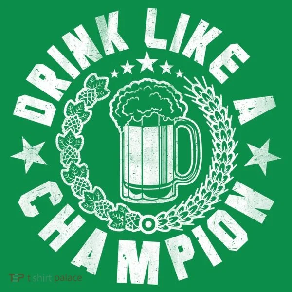 Drink Like a Champion Emblem Baby Bodysuit