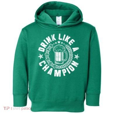 Drink Like a Champion Emblem Toddler Hoodie