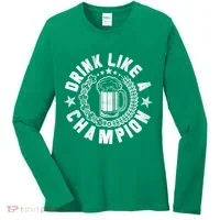 Drink Like a Champion Emblem Women's Long Sleeve Shirt thumb 0