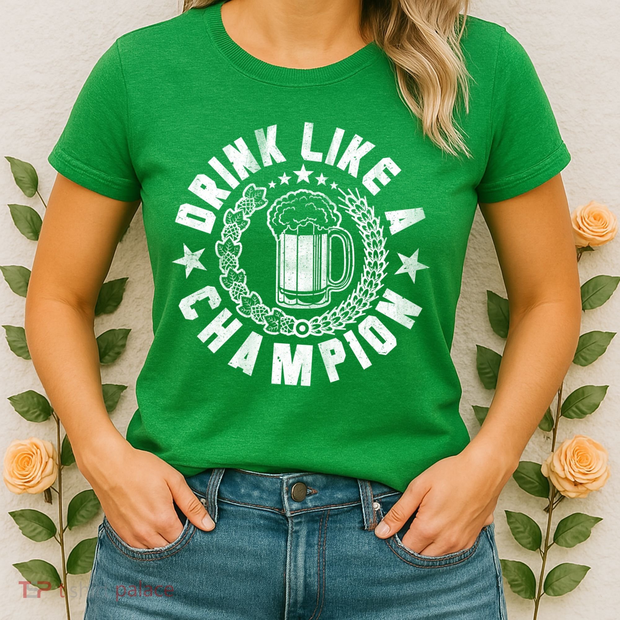 Drink Like a Champion Emblem Women's T-Shirt