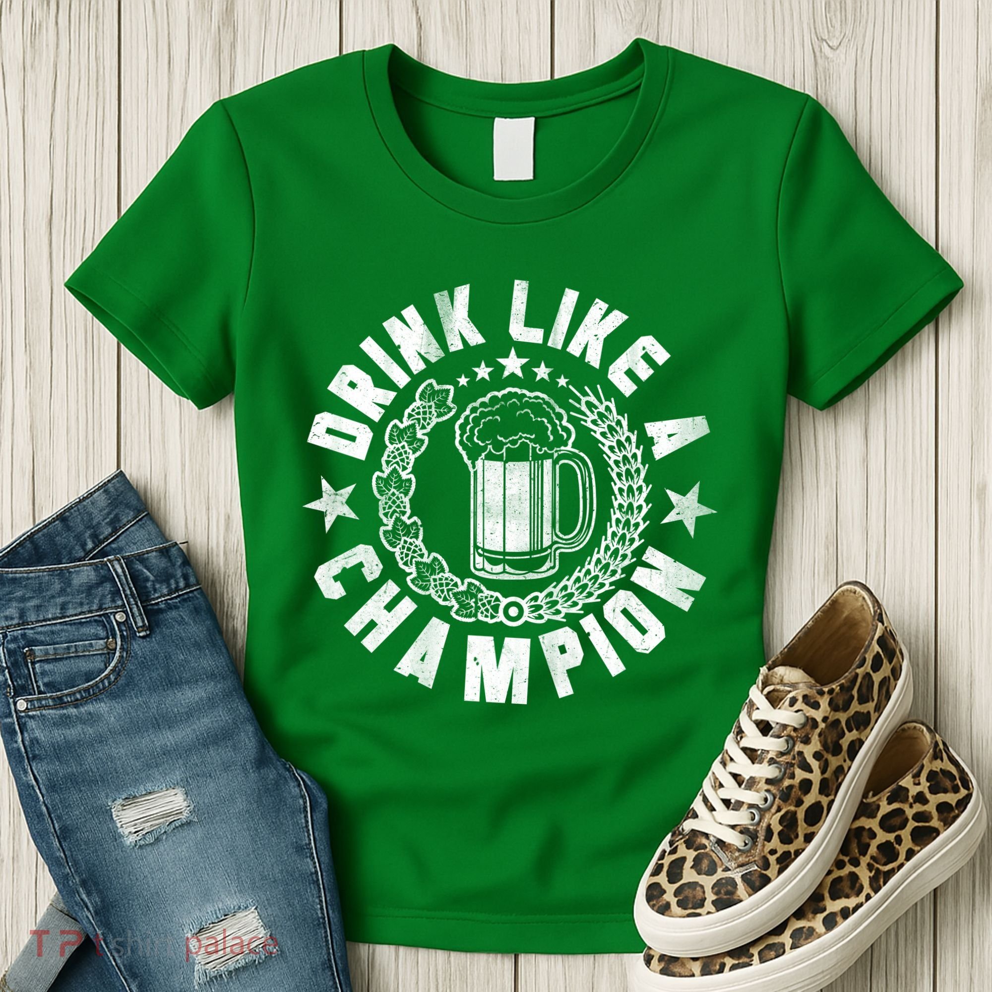 Drink Like a Champion Emblem Women's T-Shirt