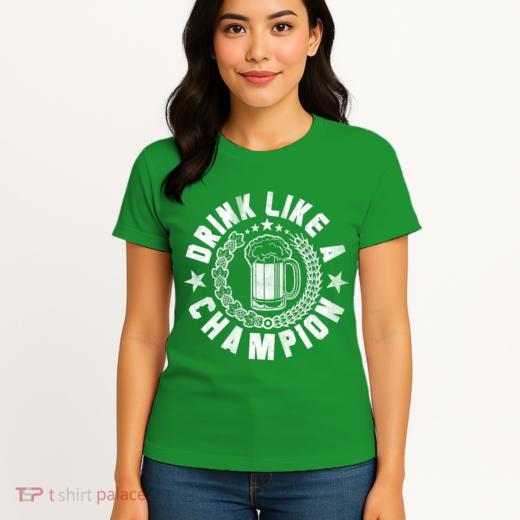 Drink Like a Champion Emblem Women's T-Shirt