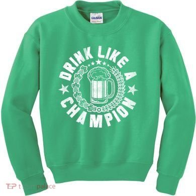 Drink Like a Champion Emblem Kids Sweatshirt