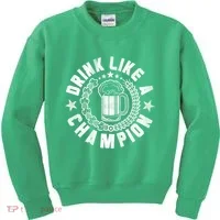 Drink Like a Champion Emblem Kids Sweatshirt thumb 0
