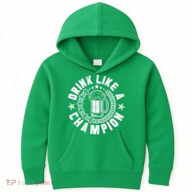 Drink Like a Champion Emblem Kids Hoodie