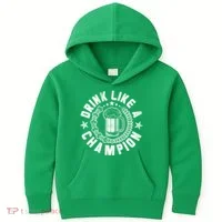 Drink Like a Champion Emblem Kids Hoodie thumb 0