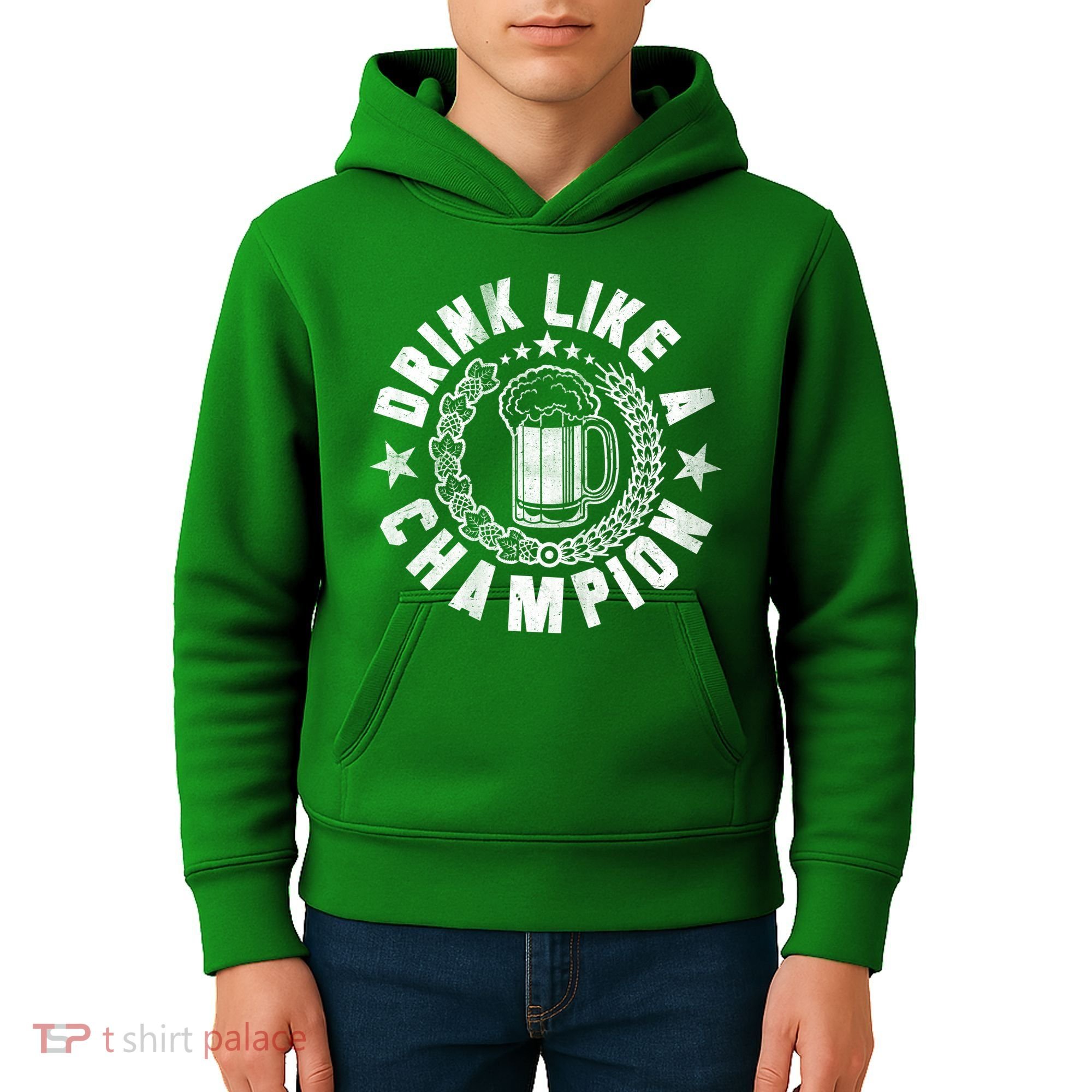 Drink Like a Champion Emblem Kids Hoodie