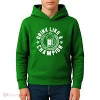Drink Like a Champion Emblem Kids Hoodie thumb 4