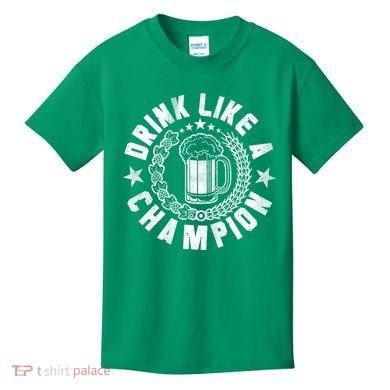 Drink Like a Champion Emblem Kids T-Shirt