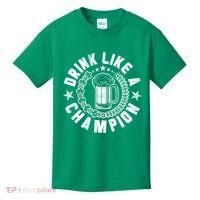 Drink Like a Champion Emblem Kids T-Shirt thumb 0