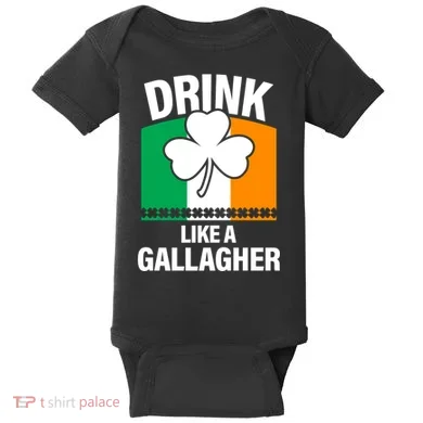 Drink Like A Gallagher Baby Bodysuit