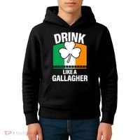 Drink Like A Gallagher Kids Hoodie thumb 4