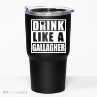 Drink Like A Gallagher Funny St. Patrick's Day Irish Clover Tumbler thumb 0