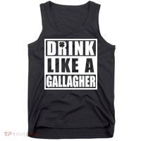 Drink Like A Gallagher Funny St. Patrick's Day Irish Clover Tank Top thumb 0