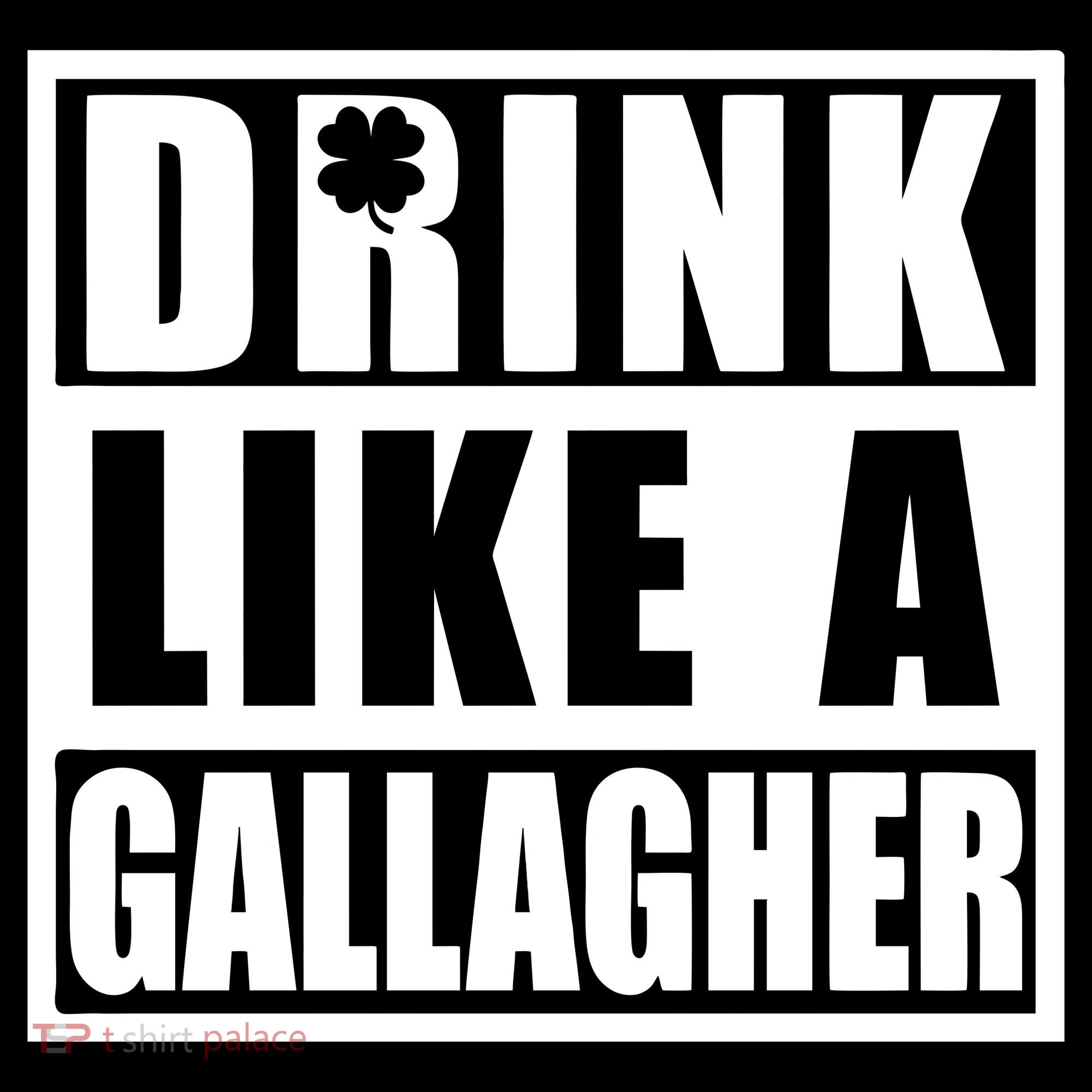 Drink Like A Gallagher Funny St. Patrick's Day Irish Clover Visor