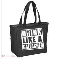 Drink Like A Gallagher Funny St. Patrick's Day Irish Clover Tote Bag thumb 2