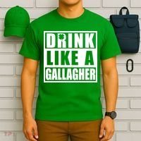 Drink Like A Gallagher Funny St. Patrick's Day Irish Clover T-Shirt thumb 6