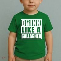 Drink Like A Gallagher Funny St. Patrick's Day Irish Clover Toddler T-Shirt thumb 2