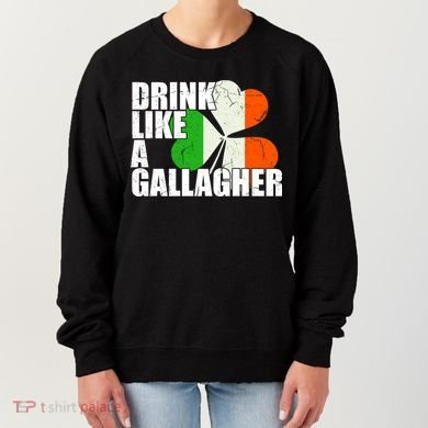 Drink Like A Gallagher Irish Clover Women's Sweatshirt