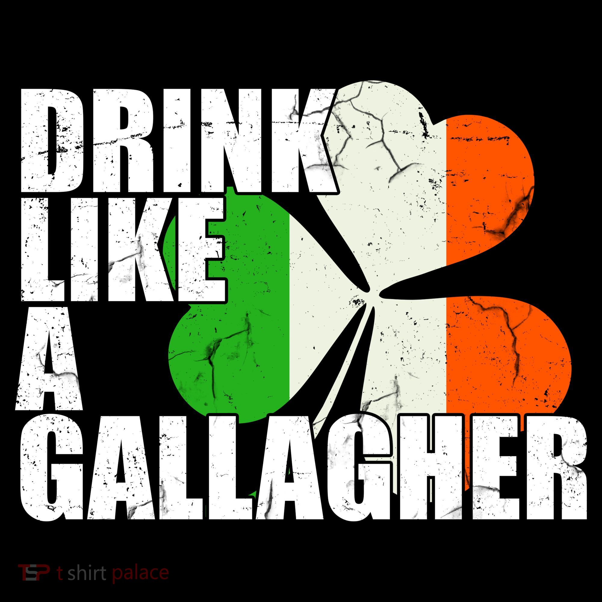 Drink Like A Gallagher Irish Clover Doggie Tank