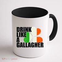 Drink Like A Gallagher Irish Clover Coffee Mug thumb 1