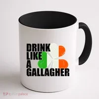 Drink Like A Gallagher Irish Clover Coffee Mug thumb 1