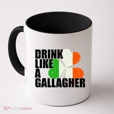 Drink Like A Gallagher Irish Clover Coffee Mug