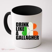 Drink Like A Gallagher Irish Clover Coffee Mug thumb 0