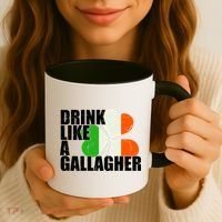 Drink Like A Gallagher Irish Clover Coffee Mug thumb 3