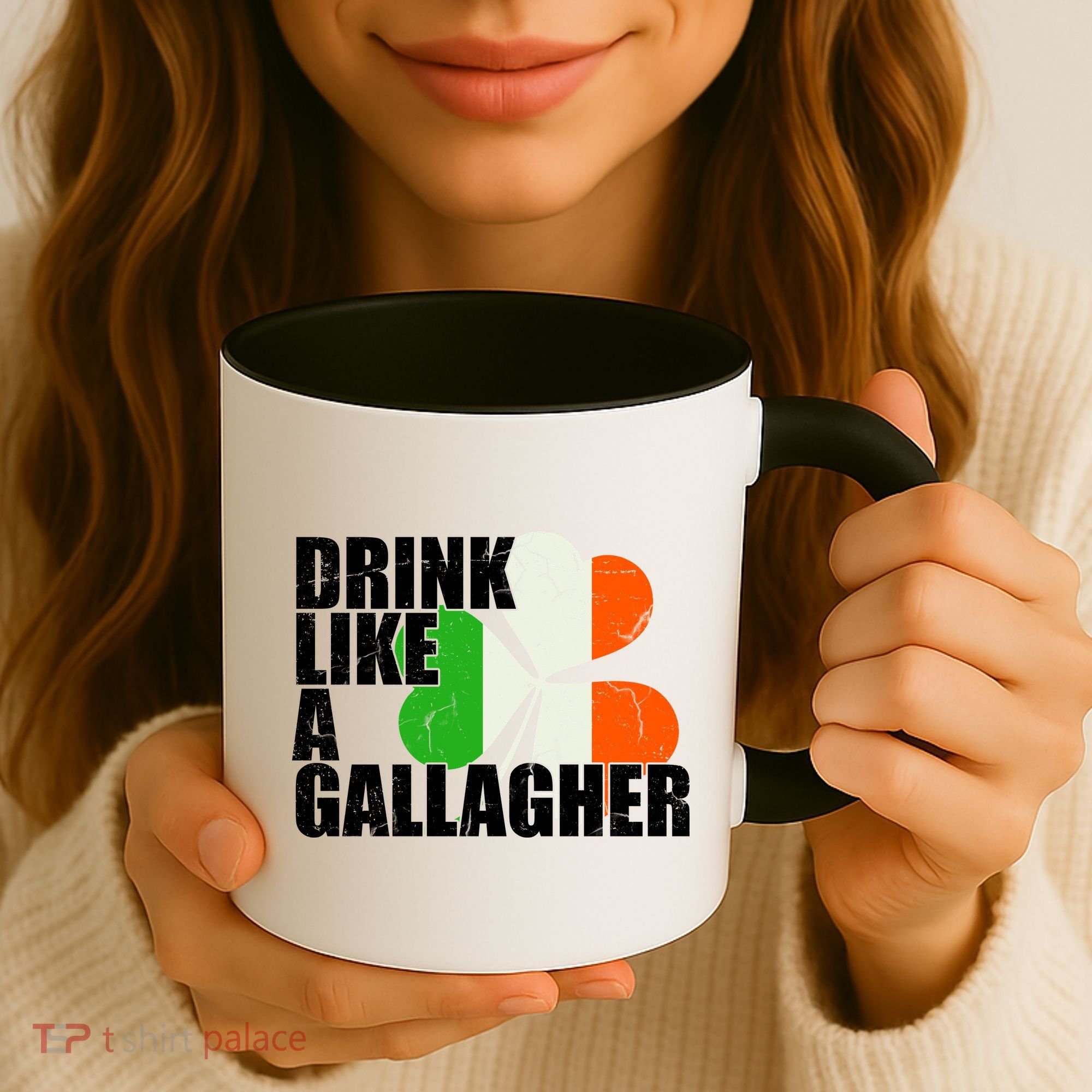 Drink Like A Gallagher Irish Clover Coffee Mug