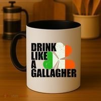 Drink Like A Gallagher Irish Clover Coffee Mug thumb 4