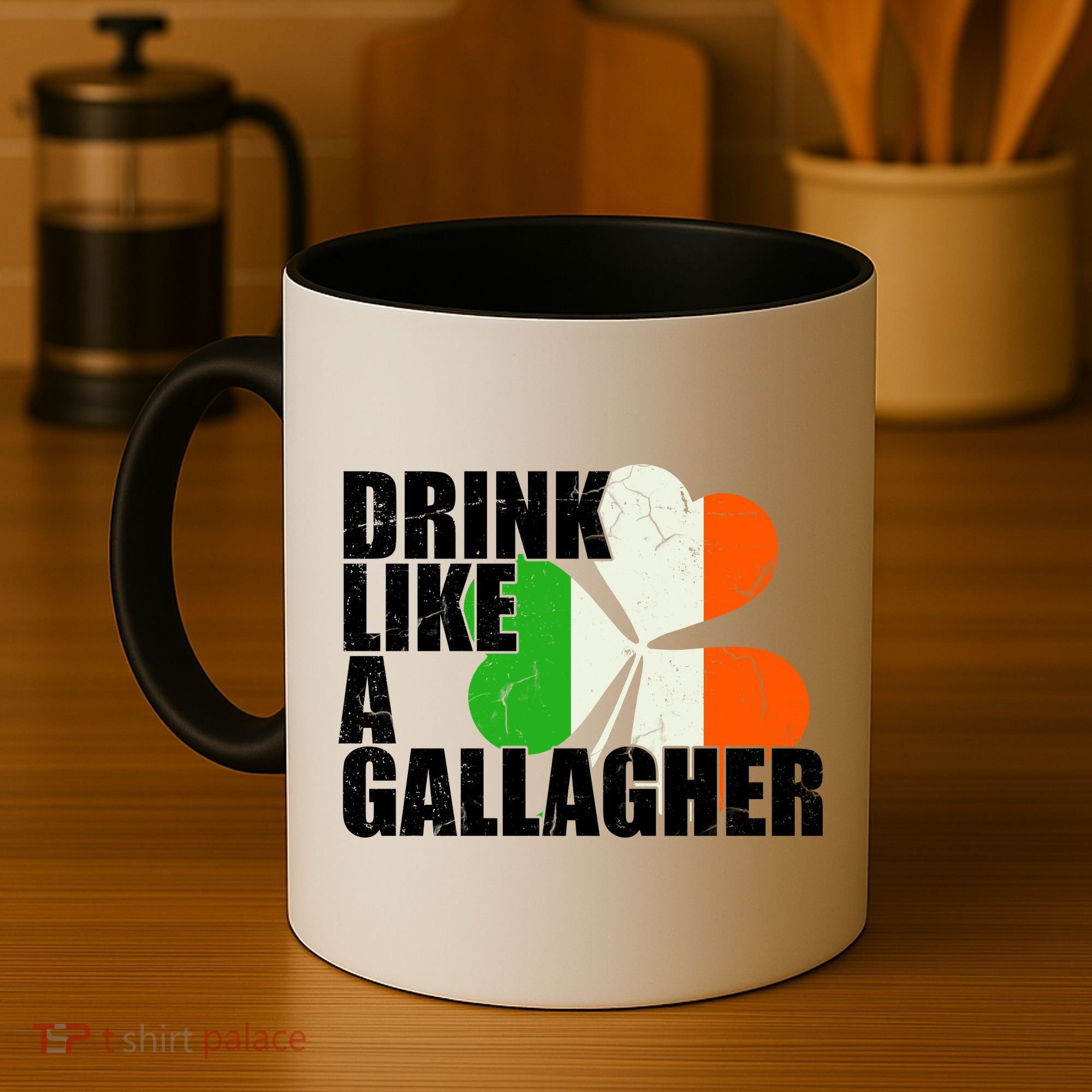Drink Like A Gallagher Irish Clover Coffee Mug