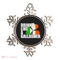 Drink Like A Gallagher Irish Clover Ornament thumb 0